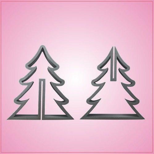 3D Christmas Tree Cookie Cutter Set