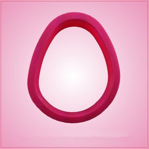 Pink Easter Egg Cookie Cutter 3-1/2 inches tall, 2-3/4 inches wide