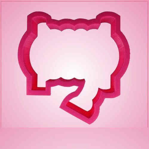 Pink Fire Hose Rolled Up Cookie Cutter