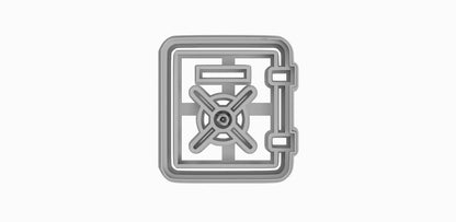 Safe Cookie Cutter Set for Banking Fun (3.5 x 3 inches)