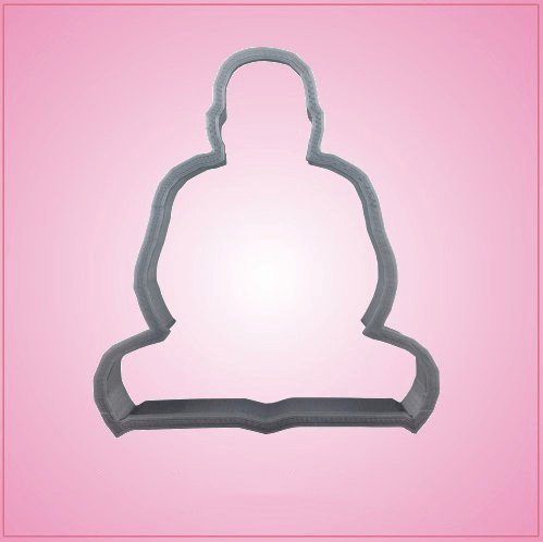 Buddha Cookie Cutter 3.5 inches tall and just over 3 inches wide