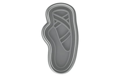 Ballet Shoe Cookie Cutter - 4x1.8" Elegant Dance Kitchen Baking Tool