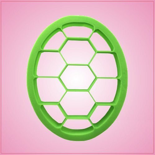 Embossed Turtle Shell Cookie Cutter 3-3/4 Inches Tall