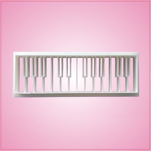 Embossed Piano Keys Cookie Cutter 1-1/2 inches tall, 5 inches wide