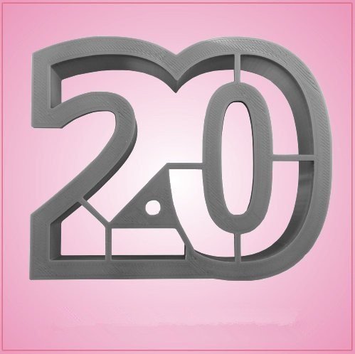 Number 20 Cookie Cutter