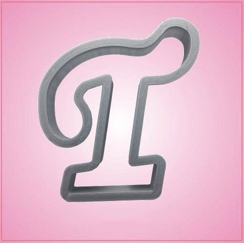 Cursive Letter T Cookie Cutter