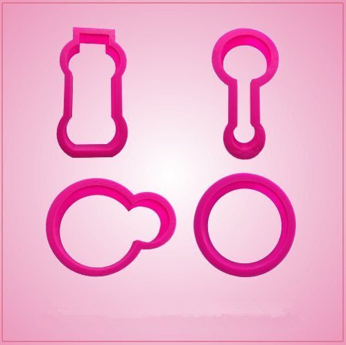 Pink Bubble Cookie Cutter Set