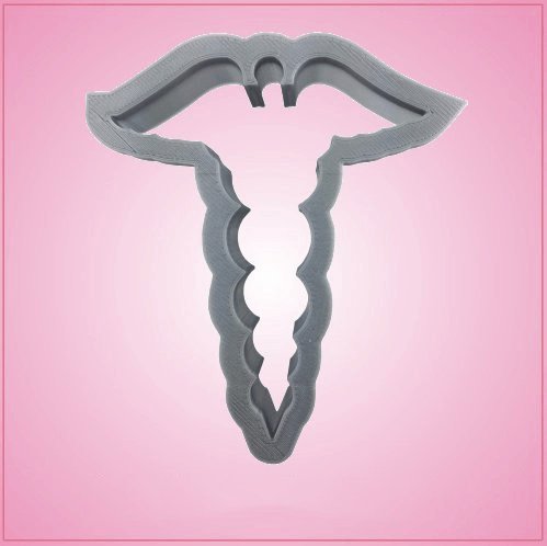 Caduceus Cookie Cutter 4 Inch