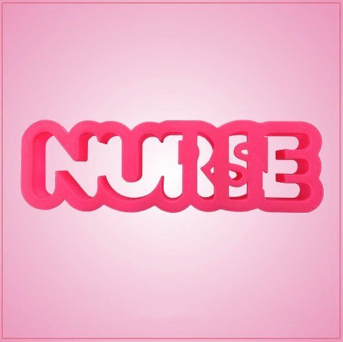 Nurse Word Cookie Cutter for Baking & Fondant Clay Gifts Kitchen