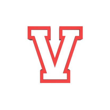 3 inches Varsity Letters Cookie Cutters