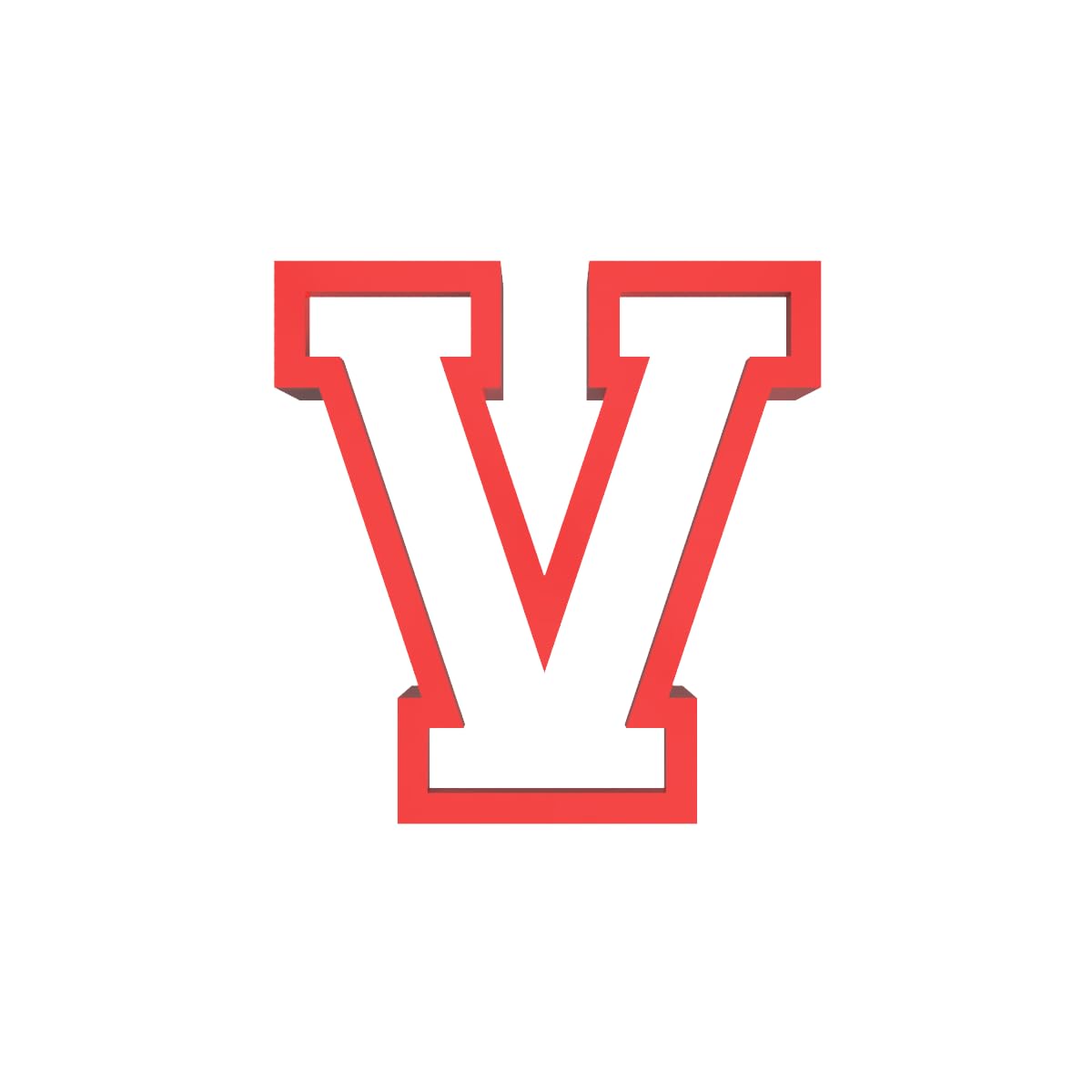 4 inches Varsity Letters Cookie Cutters