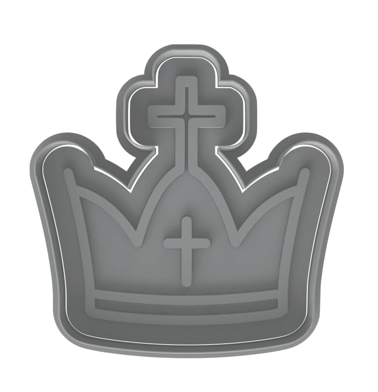 Royal Crown Cookie Cutter - 3.6x4" Premium Baking Kitchen Design Fun