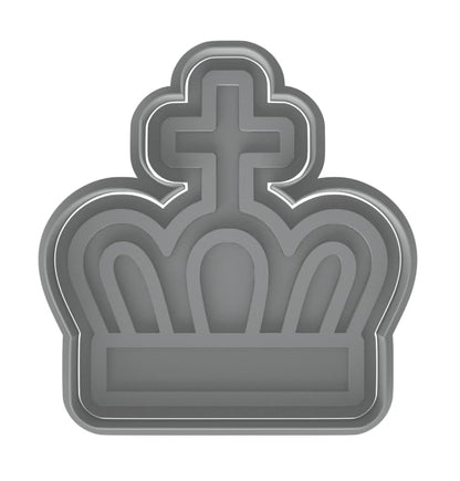 Imperial Crown Cookie Cutter - 4x3.6" Fun Party Baking Kitchen
