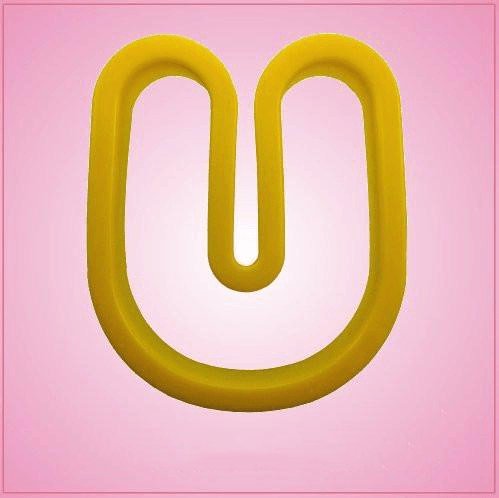Yellow Letter U Cookie Cutter