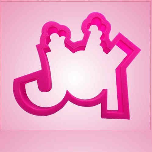 Pink Reindeer Joy Cookie Cutter