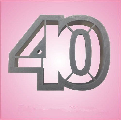 Number 40 Cookie Cutter