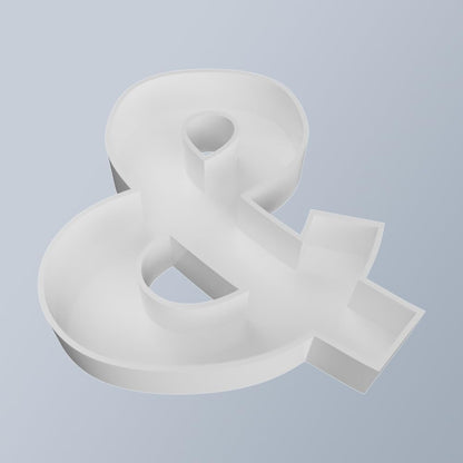 8" Hard Plastic Reusable Plastic Letter Food Trays, Letter Charcuterie Board Box for all Party Decoration (White Coloe)