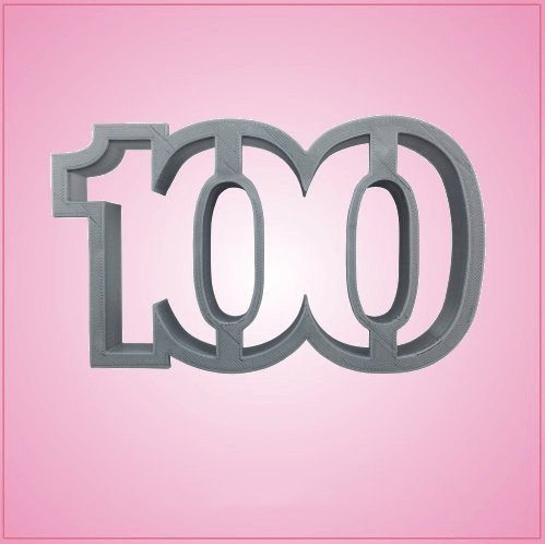 Dycica Number 100 Cookie Cutter Medium 4 Inch