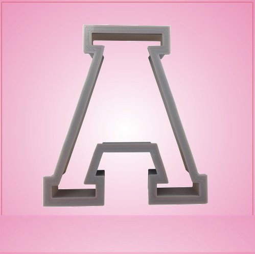 Varsity Letter A Cookie Cutter 3 inch (plastic)