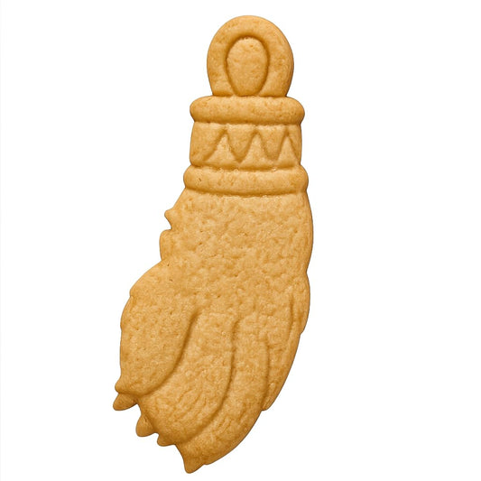 Mighty Gadget Lucky Rabbit Foot Cookie Cutter & Stamp - 4x1.8" Unique Design for Whimsical Treats (Random Color)