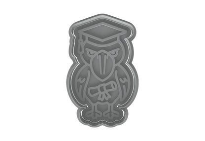 Graduation Shoebill Bird Cookie Cutter - 4x2.4" Fun Baking Design