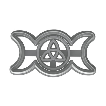 Mighty Gadget Trinity Knot Cookie Cutter & Stamp - 4x2.5" Elegant Design for Celtic Baking (Random Color)