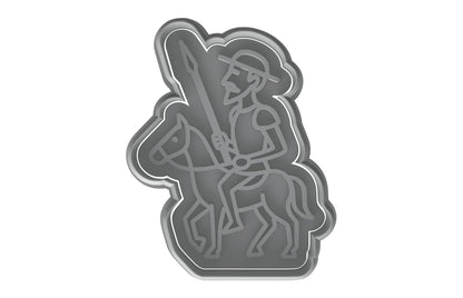 Don Quixote Knight Cookie Cutter - 4x3" Premium Creative Design