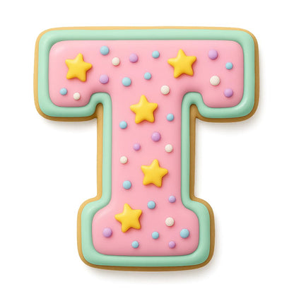 3" Varsity Letter T Cookie Cutter