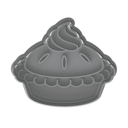 Apple Pie Cookie Cutter & Stamp 4x3" for Baking Fondant Clay Embosser Gifts
