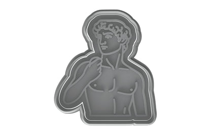 Renaissance Statue Bust Cookie Cutter - 4x3.47" Premium Artistic Baking