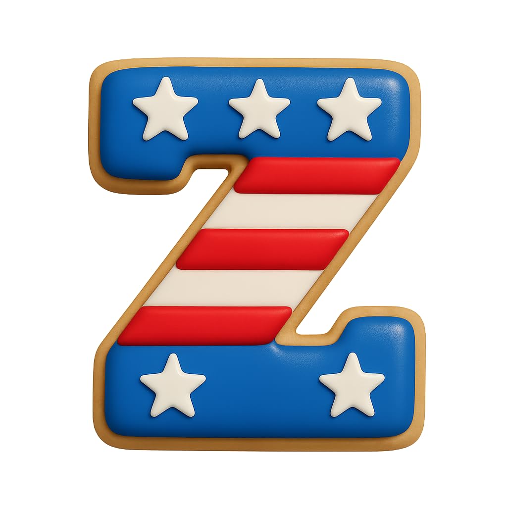 3" Varsity Letter Z Cookie Cutter