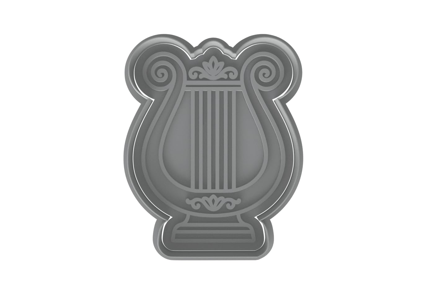 Classical Harp Cookie Cutter - 4x3" Premium Musical Kitchen Set Fun