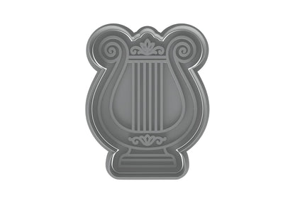 Classical Harp Cookie Cutter - 4x3" Premium Musical Kitchen Set Fun