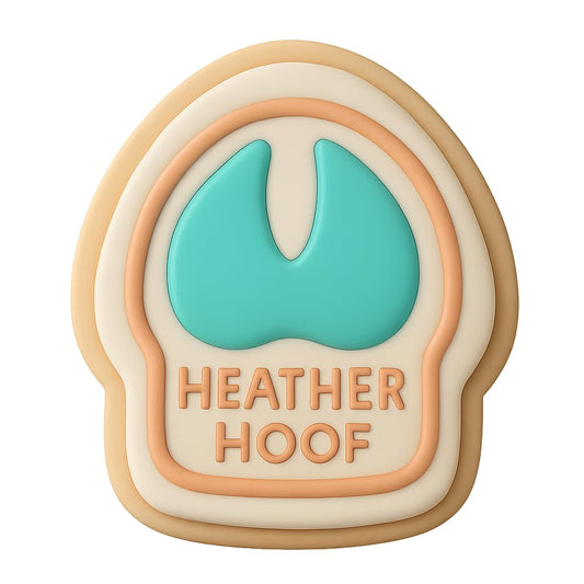 Heather Hoof Cookie Cutter - 4x3.8" Fun Creative Baking Design