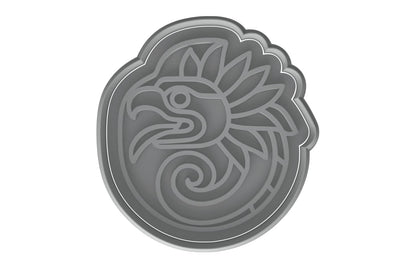 Aztec Quetzalcoatl Emblem Cookie Cutter - 4x3.75" Premium Baking Tool