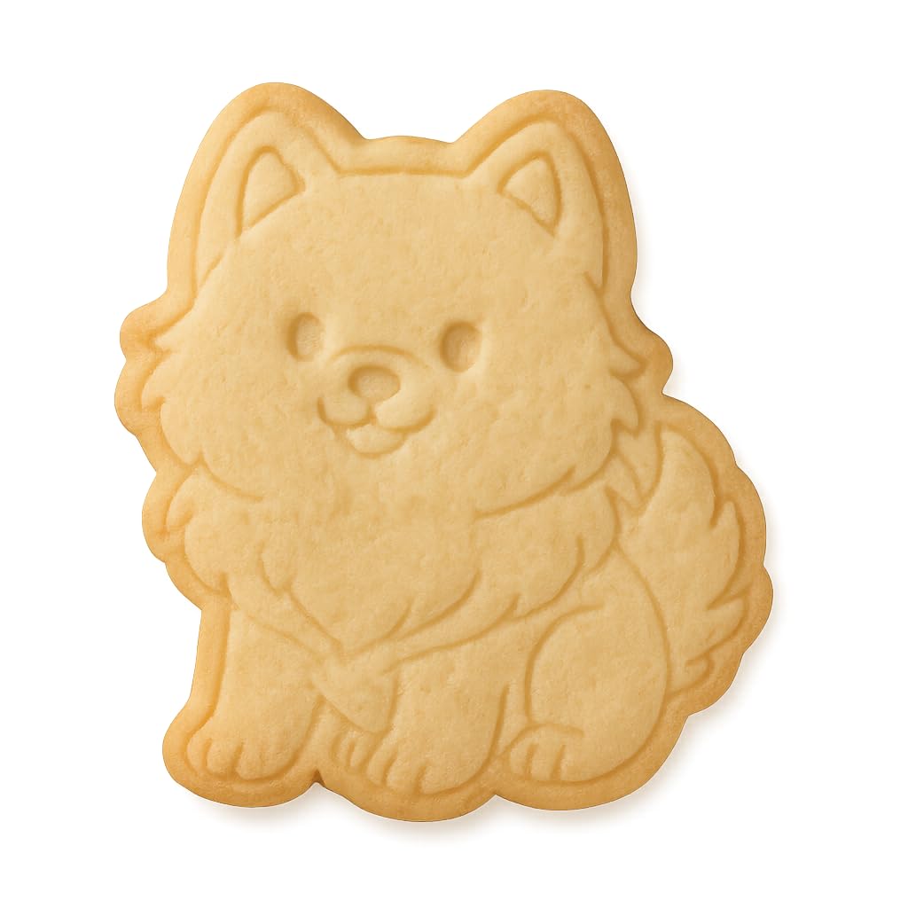 Samoyed Puppy Cookie Cutter & Stamp 4x3.5" for Baking Fondant Clay Embosser