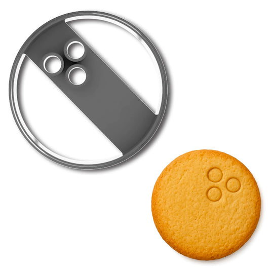 Bowling Ball Cookie Cutter - 3.75x3.75 Inches, Perfect for Sports-Themed Parties and Baking