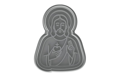 Divine Savior Jesus Cookie Cutter - 4x2.9" Creative Baking Design Set