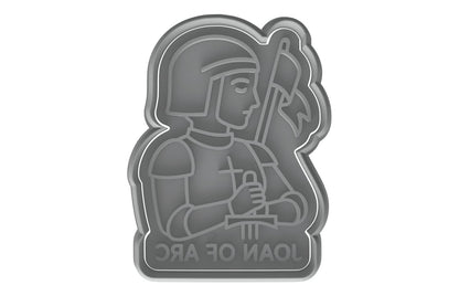 Joan of Arc Warrior Cookie Cutter - 4x2.9" Professional Baking Design