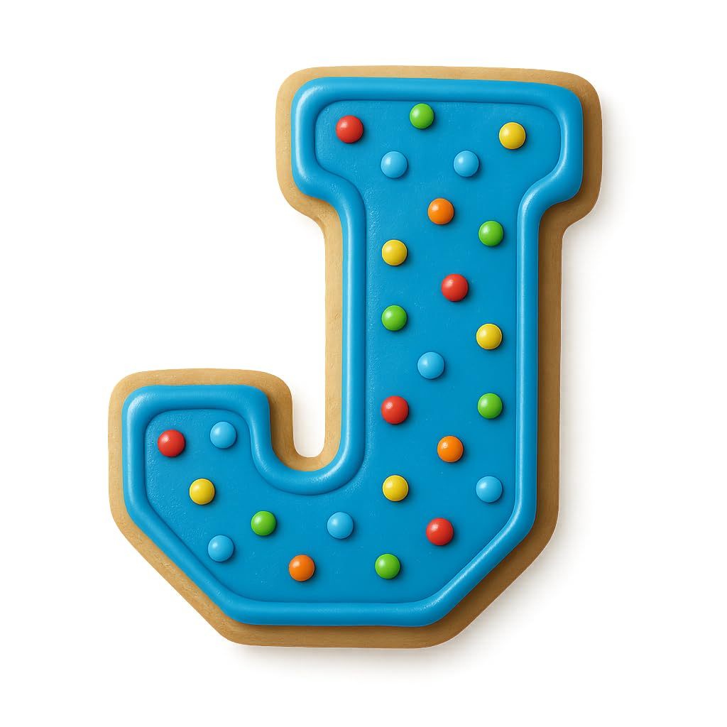 4" Varsity Letter J Cookie Cutter