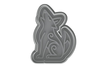 Howling Coyote Trickster Cookie Cutter - 4x2.9" Creative Party Tool