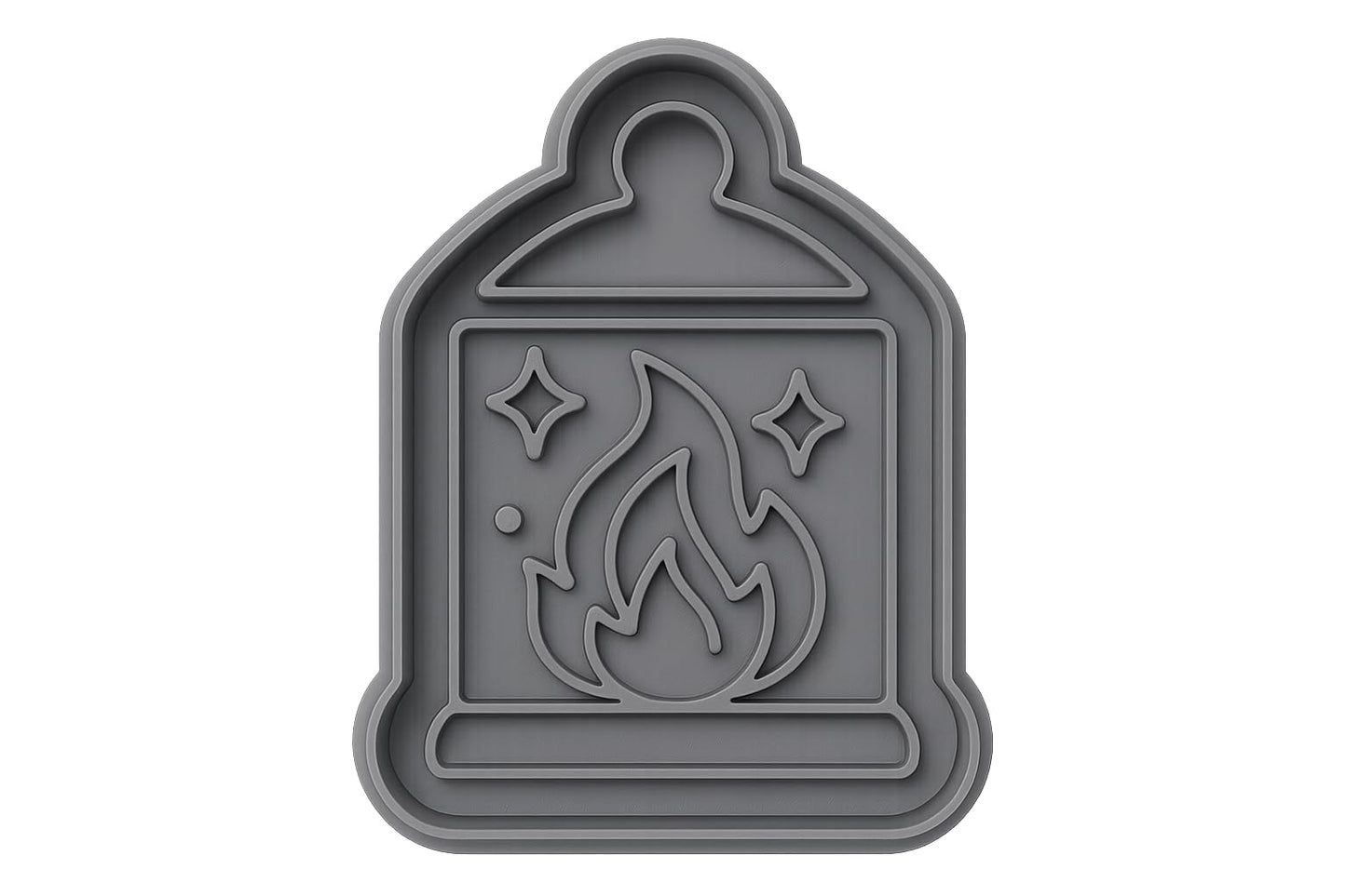 Mystic Ember Lantern Cookie Cutter - 2.5x4" Creative Kitchen Design