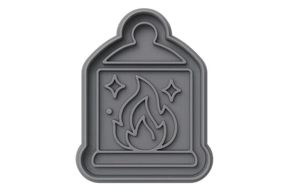 Mystic Ember Lantern Cookie Cutter - 2.5x4" Creative Kitchen Design