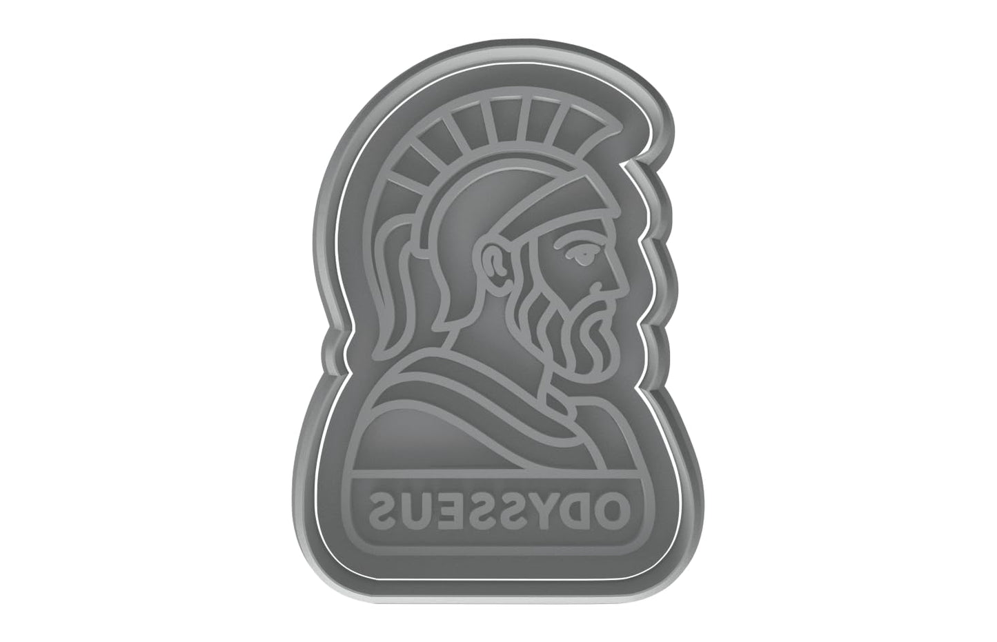 Odysseus Warrior Cookie Cutter - 4x2.8" Premium Kitchen Baking Tool