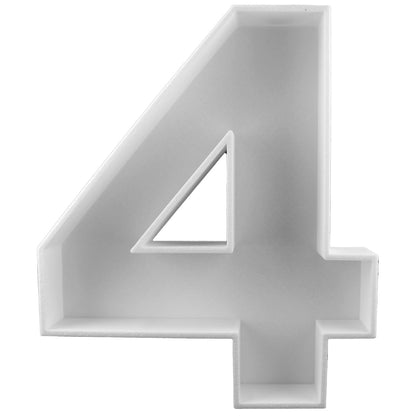 8" Hard Plastic Reusable Plastic Letter Food Trays, Letter Charcuterie Board Box for all Party Decoration (White Coloe)