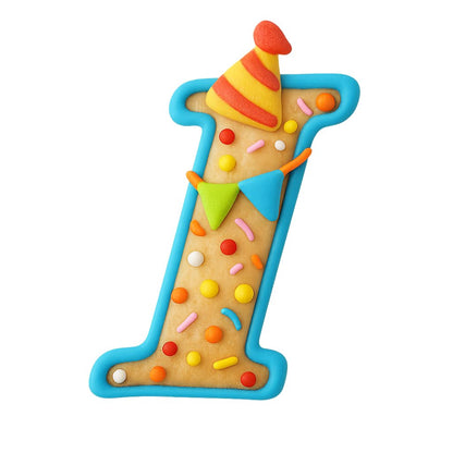 Fancy Cursive Letter Cookie Cutter - 4" Tall Alphabet Baking Mold (Random Color)