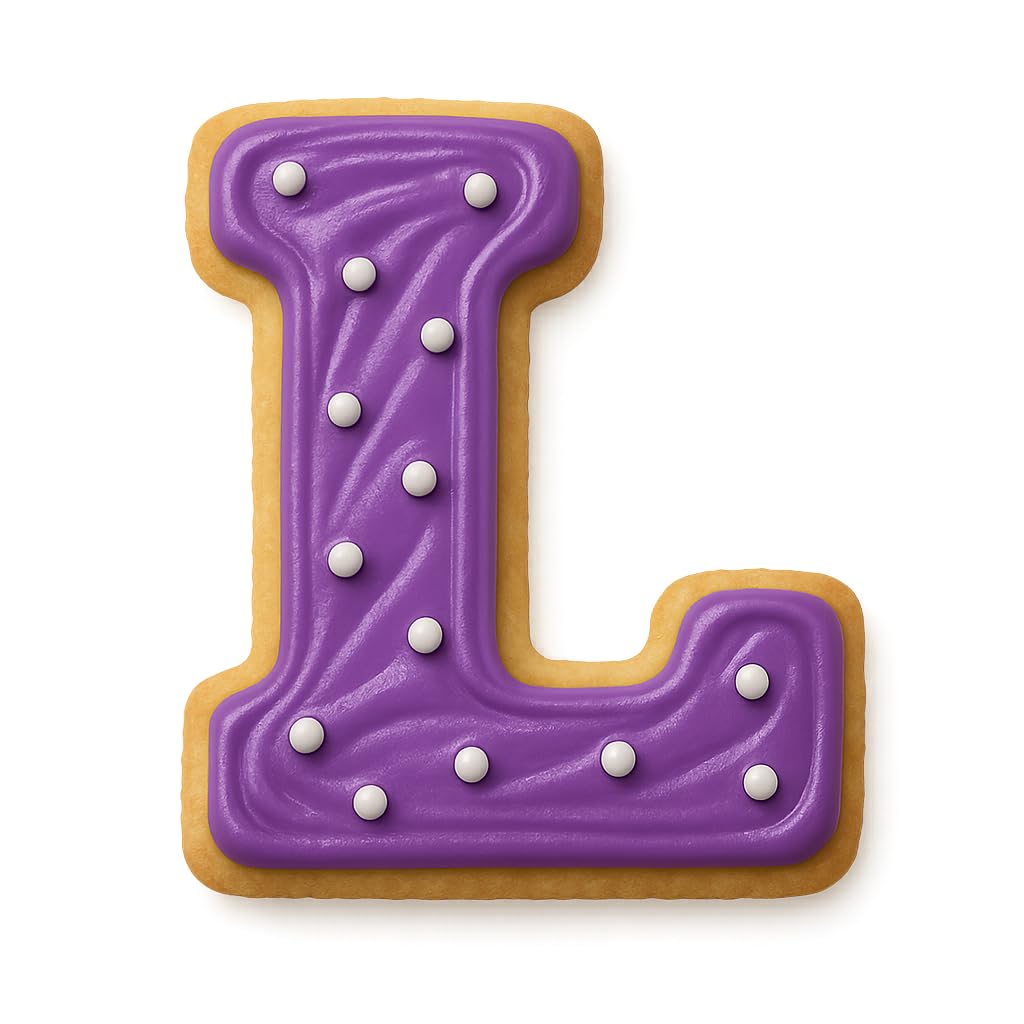 4" Varsity Letter L Cookie Cutter