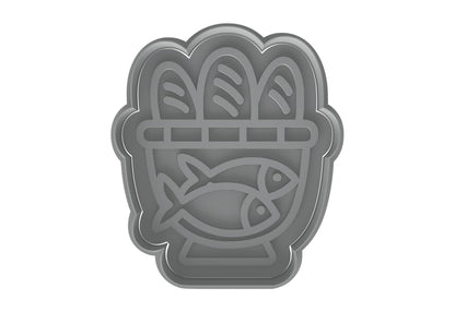Biblical Loaves & Fishes Cookie Cutter Style 3 - 4x3.44" Quality Party Tool