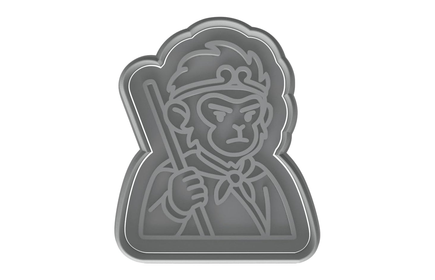 Sun Wukong Monkey King Cookie Cutter Style 2 - 4x3.2" Fun Creative Baking Tool