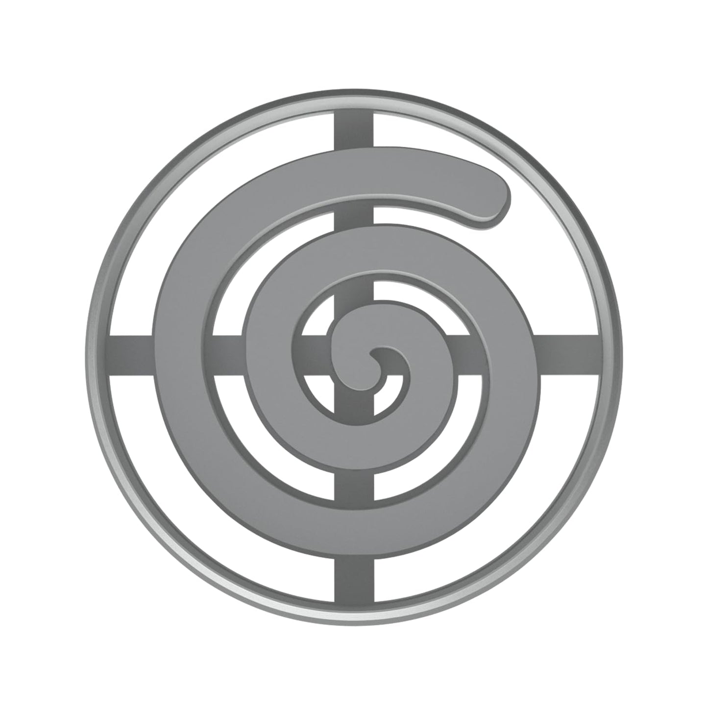 Spiral Swirl Cookie Cutter & Stamp 4x4" for Baking Fondant Clay Embosser Gifts